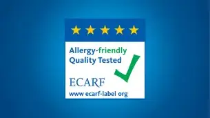 Certificat ca fiind anti-alergenic de către ECARF.
