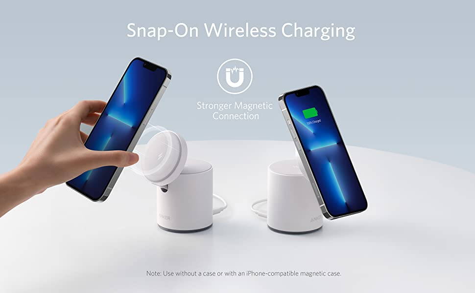 Incarcator Wireless Anker PowerWave Magnetic 2-in-1 iPhone Airpods