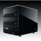 NAS SmartStor NS4600 (supported 4 HDD, LAN, USB, e-SATA, Power Supply, Desktop, SATA II, Level 0, 1, 10, 5)