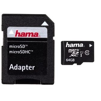 Show you Props fade Card memorie Hama Micro SDXC 64GB Clasa 10 UHS-I + Adaptor SD - Micro SDXC  64GB Clasa 10 UHS-I + Adaptor SD, 108075 - ForIT