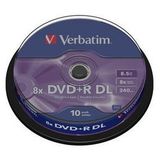 DVD+R 8.5GB Double Layer 8x Matt Silver spindle 10 buc
