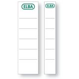 Etichete albe pentru biblioraft 80 mm , 10/set, Elba