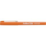 Liner Artline 220, varf fetru 0.2mm - orange