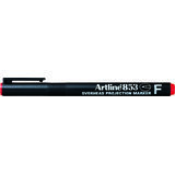 Marker OHP permanent Artline 853, varf fin - 0.5mm - rosu