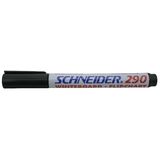 Marker Schneider Maxx 290, pentru tabla de scris+flipchart, varf rotund 2-3mm - negru