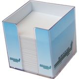 Cub hartie alba 9x9x9cm, cu suport plastic, AURORA
