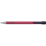 Pix Penac RB-085B, rubber grip, 0.7mm, varf metalic, corp rosu - scriere rosie