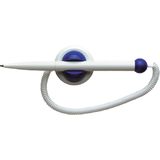 Pix Schneider Klick-Fix, suport autoadeziv cu snur, corp alb - scriere albastra