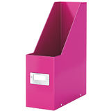 Suport vertical pentru cataloage, LEITZ Click  Store, carton laminat - roz