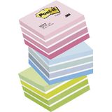 Cub notite autoadezive Post-it Aquarelle, 76 x 76 mm, 450 file, roz pastel - Pret/set