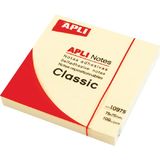 Notite adezive Apli, 40 x 50mm, 300 file, galben pastel - Pret/buc