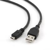Cablu date USB M - micro USB M, 1.8m, negru