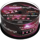MediaRange  CD-R 52x 700MB Print Cake50
