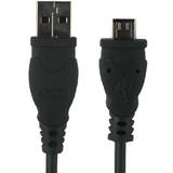 USB 2.0 Male tip A - microUSB 2.0 Male tip B, 0.6m, negru