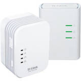 D-Link Mini Extender Wireless N PowerLine AV500, QoS, buton conectare comuna,WPS