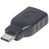 Manhattan SuperSpeed USB-C 3.1 Gen1 to USB type-A adapter M/F black