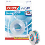 Banda adeziva cu dispenser, Tesa, Film Crystal, 33 m x 19 mm