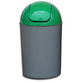 Cos Flip-Flap colectare selectiva, 12 litri, capac verde