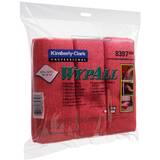 Lavete microfibra Kimberly-Clark Wypall, rosii, 6 bucati/pachet