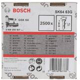 Bosch - SK64 63G - Cuie masini pneumatice, cap inecat, -, 63 mm, GSK 64, 2500 buc