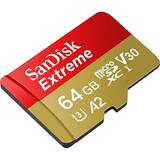 Micro SDXC Extreme 64GB UHS-I U3 V30 Class 10 160 MB/s + Adaptor SD Mobile
