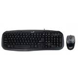 USB, tastatura 104 taste (concave) + mouse optic 1000dpi, 3 butoane, black