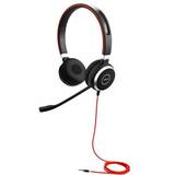 Duo headset ONLY for Jabra EVOLVE 40 UC with 3.5mm Jack