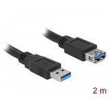 85056, Prelungitor cu conector tată USB 3.0 Tip-A > conector mamă USB 3.0 Tip-A, de 2,0 m, negru