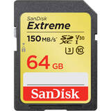 Extreme SD UHS-I 64GB, C10, U3, V30, 150/60 MB/s