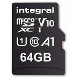 64GB MICRO SDXC 100V10, Read 100MB/s U1 V10 + ADAPTER