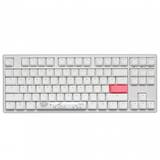 Gaming One 2 TKL Pure White RGB Cherry MX Silent Red Mecanica