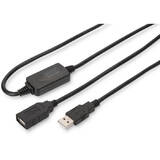 DIGITUS USB 2.0 Repeater Cable 15m USB A male / A female