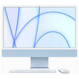 iMac 24 inch 4.5K Retina, Procesor M1, 8GB RAM, 256GB SSD, 7 core GPU, Mac OS Big Sur, INT keyboard, Blue