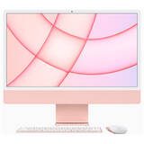 iMac 24 inch 4.5K Retina, Procesor M1, 8GB RAM, 256GB SSD, 8 core GPU, Mac OS Big Sur, INT keyboard, Pink