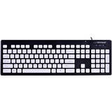 Esperanza EK130K keyboard USB QWERTY UK English Black,Silver