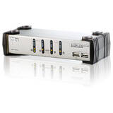 CS1734AC-AT CS1734A 4-Port USB KVMP Switch 4x USB KVM Cables 2-port USB Hub Audio