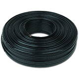 flat telephone cable stranded wire 100m black