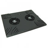 TA102 notebook cooling pad 39.6 cm (15.6") Black