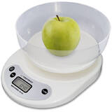 EKS007 Kitchen scale with a bowl. White Electronic kitchen scale
