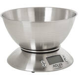 AD 3134 Electronic kitchen scale Stainless steel Round