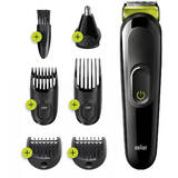 All-in-one 6-in-1 Trimmer MGK3221, Men , Face, Ear & Nose Trimmer & Hair Clipper, Volt Green