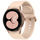 Galaxy Watch 4, LTE, 40 mm, roz-auriu, curea silicon roz, Wi-Fi, Bluetooth, GPS, NFC, rezistent la apa