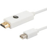 CL-83 video cable adapter 1.8 m Mini DisplayPort HDMI White