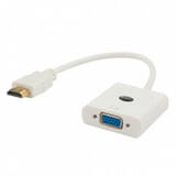 CL-27B video cable adapter HDMI Type A (Standard) VGA (D-Sub) White