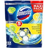 Odorizant toaleta Domestos Power 5 Maxi Pack Lime, 5 x 55 g
