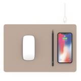 Incarcator Mouse pad with high-speed wireless charging HANDS 3  PRO latte cream