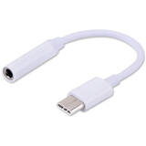Cablu Date USB Type 3.1 C (M) – Jack 3.5mm (F) Audio adapter White AK-35