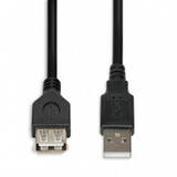 Cablu Date IKU2P18 USB 1.8 m USB 2.0 USB A Negru