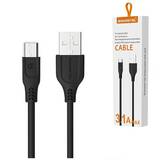 Cablu Date MICRO 3.1A BLACK 3100mAh QUICK CHARGER QC 3.0 1.2M POWERLINE SMS-BT01 ECL