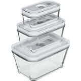 Set of 3 Glass Containers Fresh & Save